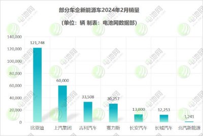 2月新能源汽车战报：新势力仅1家破万